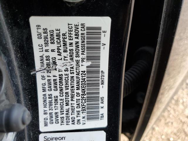 2019 HONDA CIVIC SPOR - 19XFC2F84KE034124