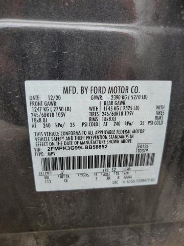 2020 FORD EDGE SE - 2FMPK3G99LBB58852