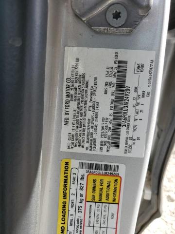 VIN 3FA6P0LU3JR249209 2018 Ford Fusion, Se Hybrid no.12