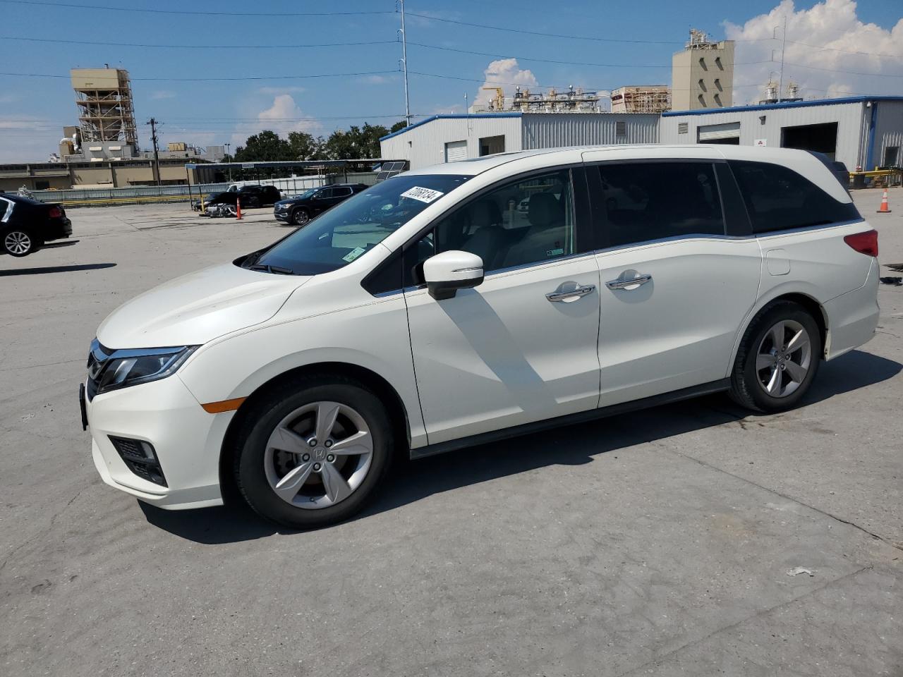 HONDA ODYSSEY EX 2019 white  gas 5FNRL6H75KB085988 photo #1