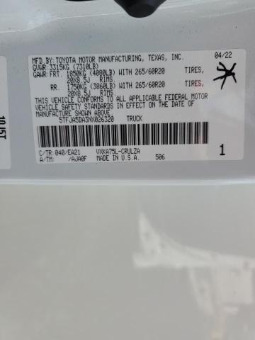 2022 TOYOTA TUNDRA DOU - 5TFJA5DA3NX026320