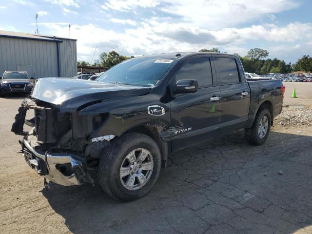 NISSAN TITAN S 2017 black  gas 1N6AA1EJ5HN508744 photo #1