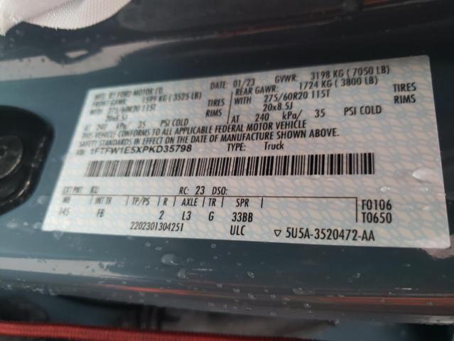 2023 FORD F150 SUPER - 1FTFW1E5XPKD35798