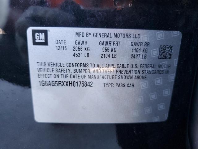 VIN 1G6AG5RXXH0176842 2017 Cadillac ATS no.12