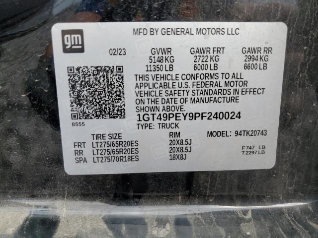 2023 GMC SIERRA K25 - 1GT49PEY9PF240024
