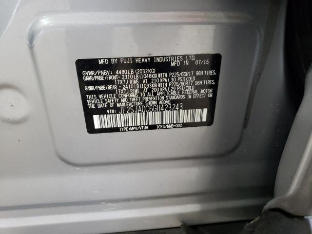 2016 SUBARU FORESTER 2 - JF2SJADC6GH423243