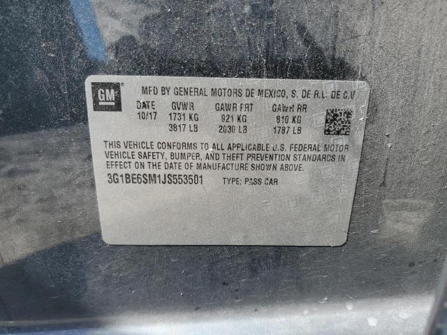 2018 CHEVROLET CRUZE LT - 3G1BE6SM1JS553501