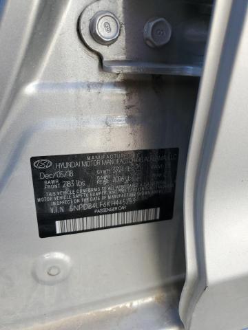 VIN 5NPD84LF6KH445253 2019 Hyundai Elantra, Sel no.12