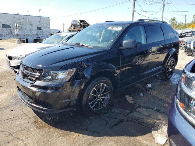 DODGE JOURNEY SE 2018 black  gas 3C4PDCAB9JT218737 photo #1