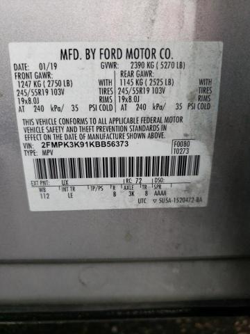 2019 FORD EDGE TITAN - 2FMPK3K91KBB56373