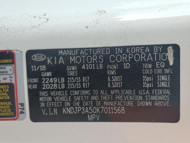 2019 KIA SOUL + - KNDJP3A50K7011568