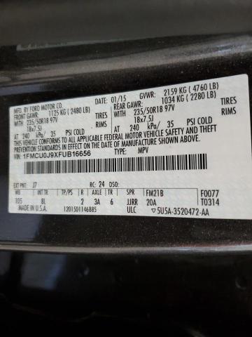 2015 FORD ESCAPE TIT - 1FMCU0J9XFUB16656