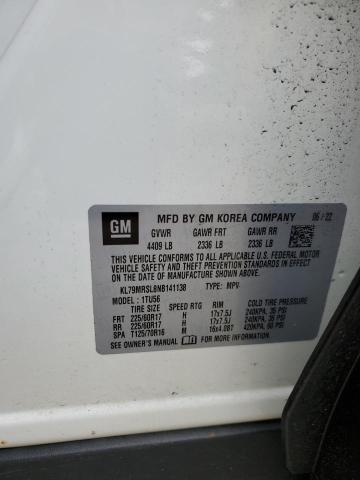 2022 CHEVROLET TRAILBLAZE - KL79MRSL8NB141138