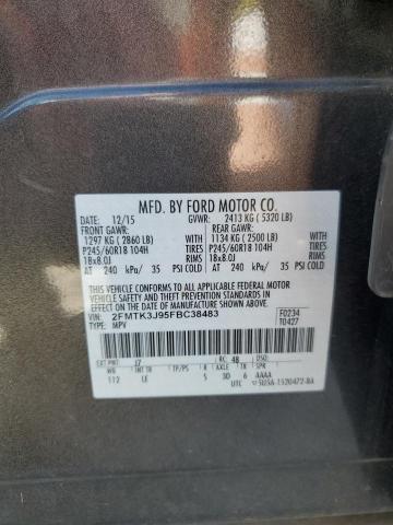 2015 FORD EDGE SEL - 2FMTK3J95FBC38483
