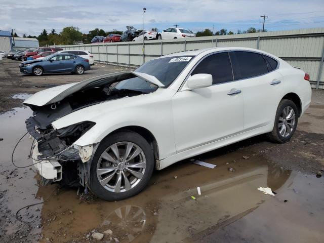 INFINITI M37 X 2013 white sedan 4d gas JN1BY1AR0DM601088 photo #1