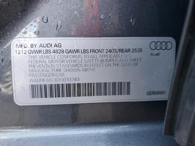 VIN WAUHFAFL3DN033783 2013 Audi A4, Premium Plus no.13