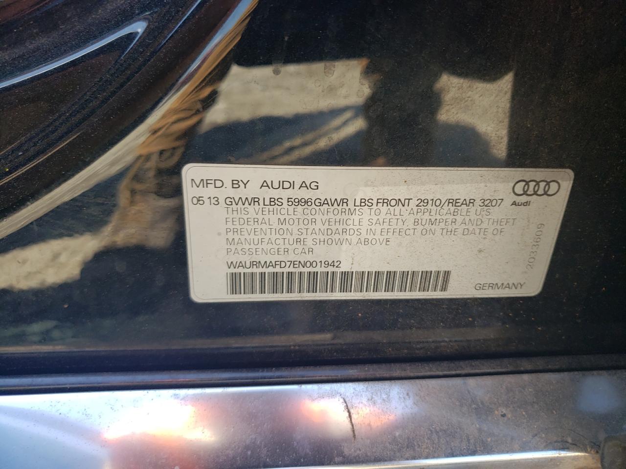 Lot #2921598684 2014 AUDI A8 L TDI Q