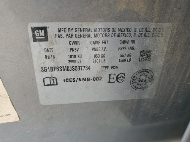 2018 CHEVROLET CRUZE PREM - 3G1BF6SM0JS587734