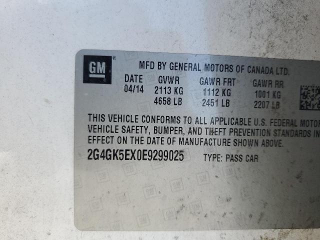 VIN 2G4GK5EX0E9299025 2014 Buick Regal no.12