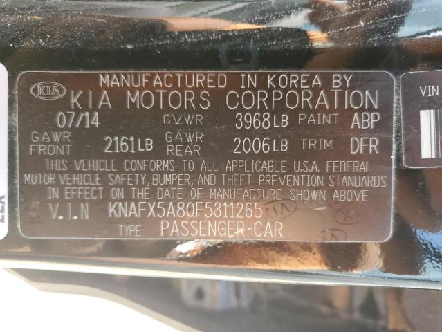 VIN KNAFX5A80F5311265 2015 KIA Forte, EX no.12