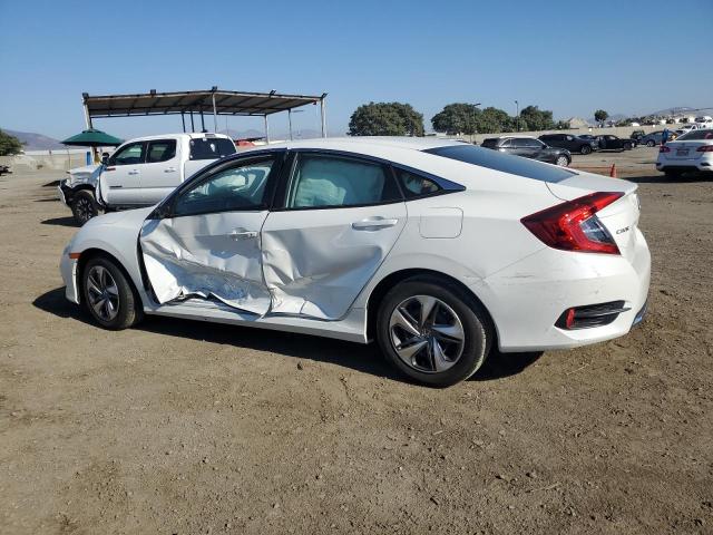 HONDA CIVIC LX 2020 white  gas 2HGFC2F62LH578370 photo #3