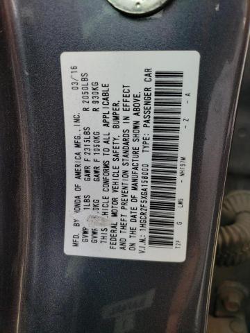 VIN 1HGCR2F5XGA158000 2016 Honda Accord, Sport no.13