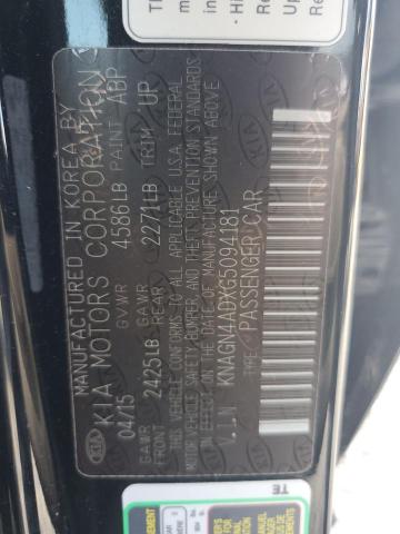 2016 KIA OPTIMA HYB - KNAGN4ADXG5094181