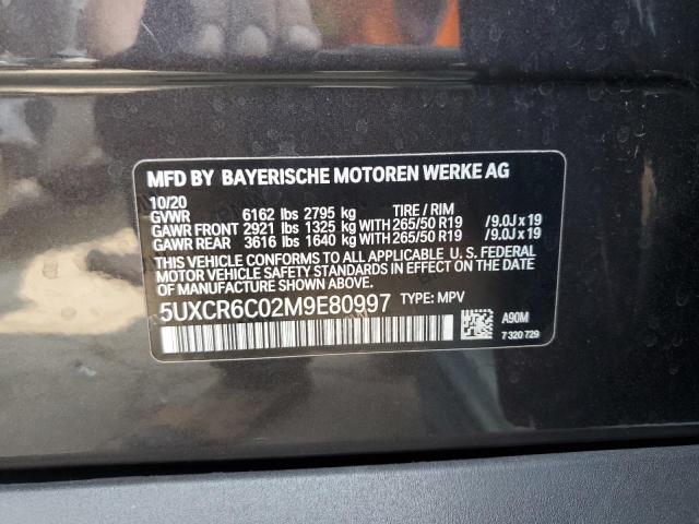 2021 BMW X5 XDRIVE4 - 5UXCR6C02M9E80997