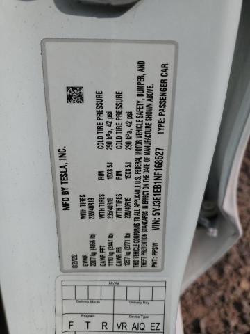 2022 TESLA MODEL 3 - 5YJ3E1EB1NF168527