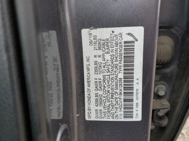 2019 HONDA ACCORD LX - 1HGCV1F19KA126358