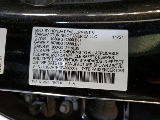 2022 HONDA ACCORD LX - 1HGCV1F13NA009069