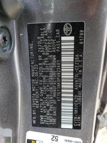 2023 TOYOTA CAMRY SE N - 4T1G11AK0PU823401
