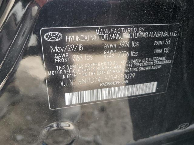 2018 HYUNDAI ELANTRA SE - 5NPD74LF7JH370029