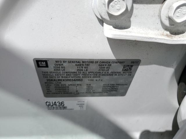 2017 GMC TERRAIN SL - 2GKALMEK9H6342860