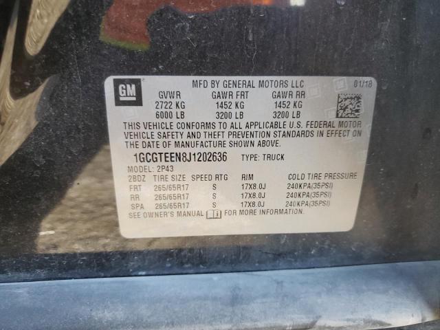 2018 CHEVROLET COLORADO Z - 1GCGTEEN8J1202636