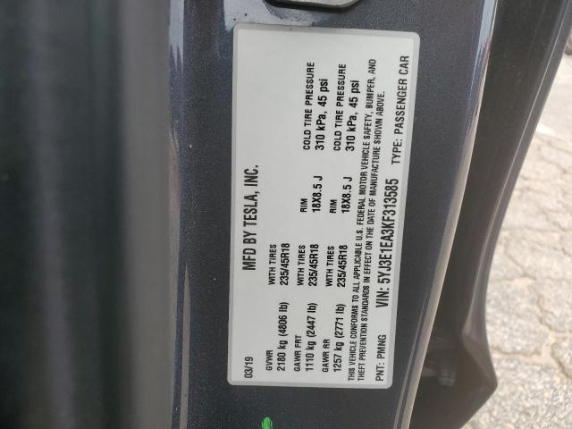 2019 TESLA MODEL 3 - 5YJ3E1EA3KF313585
