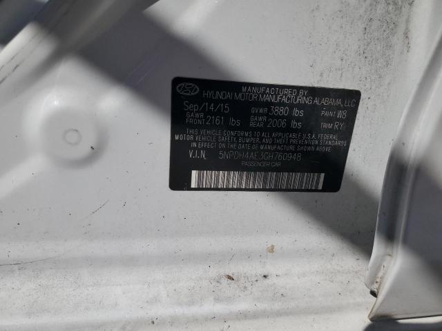 2016 HYUNDAI ELANTRA SE - 5NPDH4AE3GH760948