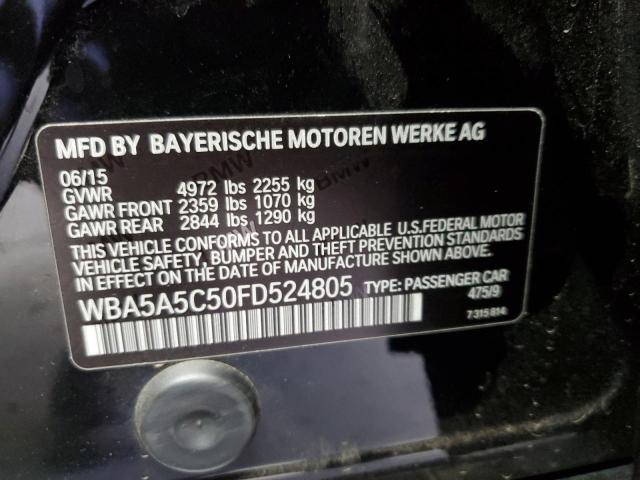 VIN WBA5A5C50FD524805 2015 BMW 5 Series, 528 I no.12