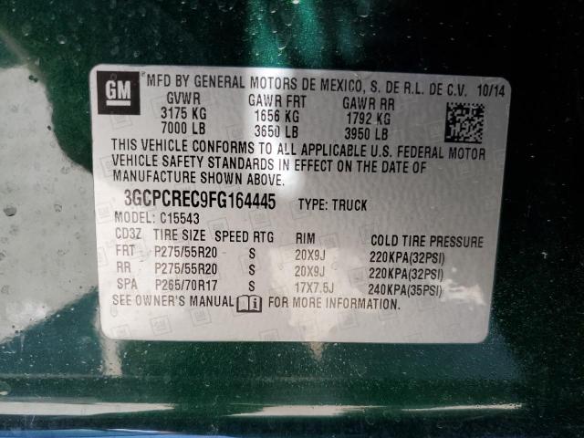 2015 CHEVROLET SILVERADO - 3GCPCREC9FG164445