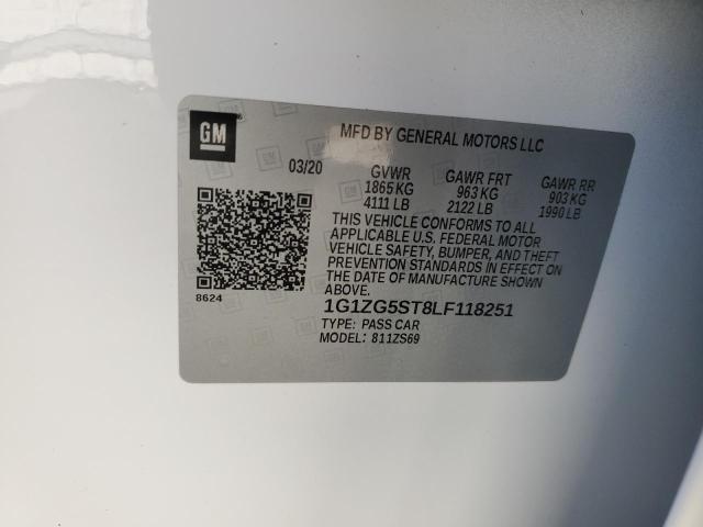 2020 CHEVROLET MALIBU RS - 1G1ZG5ST8LF118251