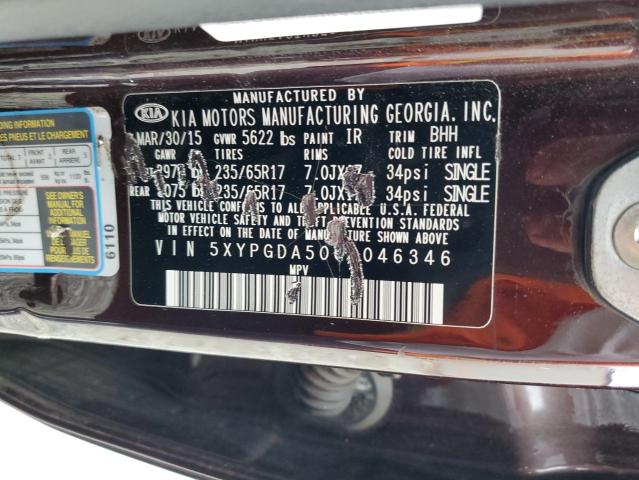 2016 KIA SORENTO LX - 5XYPGDA50GG046346