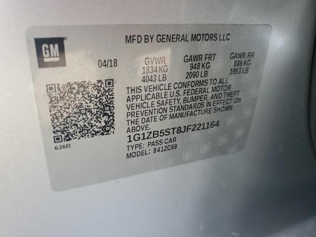 2018 CHEVROLET MALIBU LS - 1G1ZB5ST8JF221164