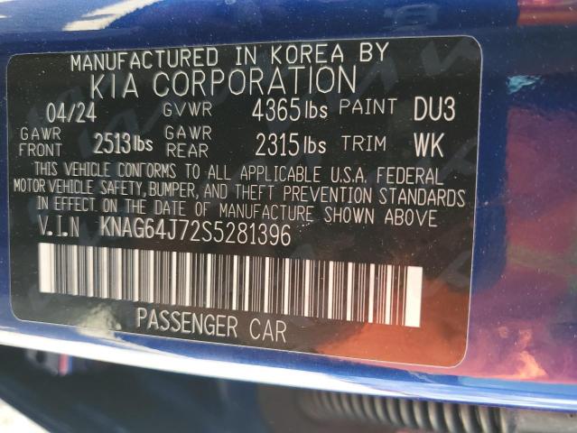 VIN KNAG64J72S5281396 2025 KIA K5 no.12