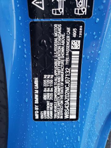 2022 BMW M4 COMPETI - WBS43AZ02NCJ07132