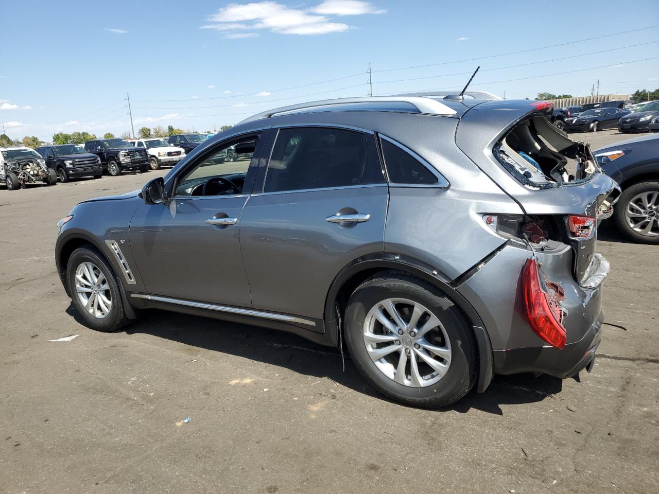 INFINITI QX70 2017 silver  gas JN8CS1MW7HM416373 photo #3