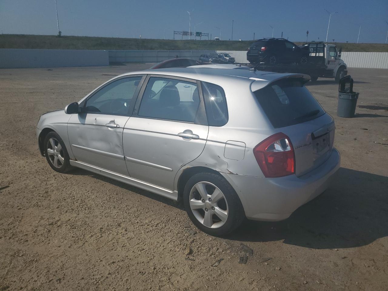 KIA SPECTRA SX 2009 silver  gas KNAFE241895024764 photo #3