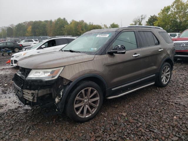 FORD EXPLORER L 2016 brown  gas 1FM5K8F81GGA27457 photo #1