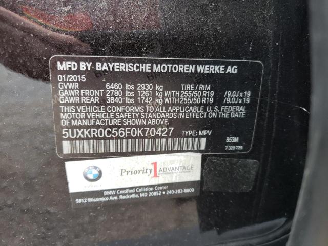 VIN 5UXKR0C56F0K70427 2015 BMW X5, Xdrive35I no.13