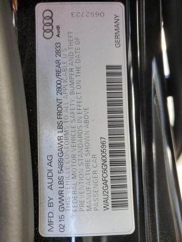 2016 AUDI A7 PRESTIG WAU2GAFC6GN005967