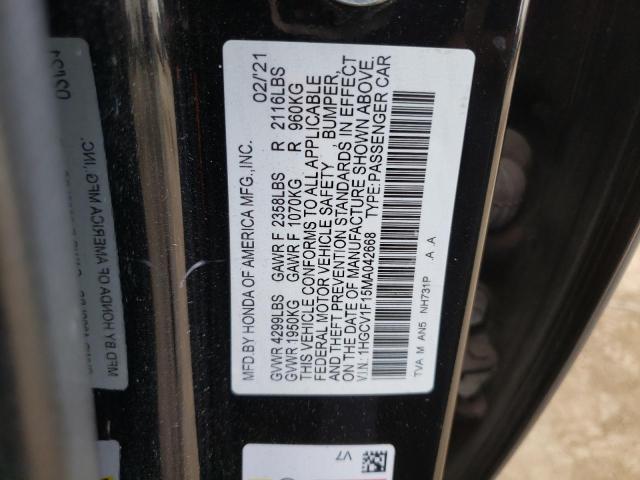 2021 HONDA ACCORD LX - 1HGCV1F15MA042668